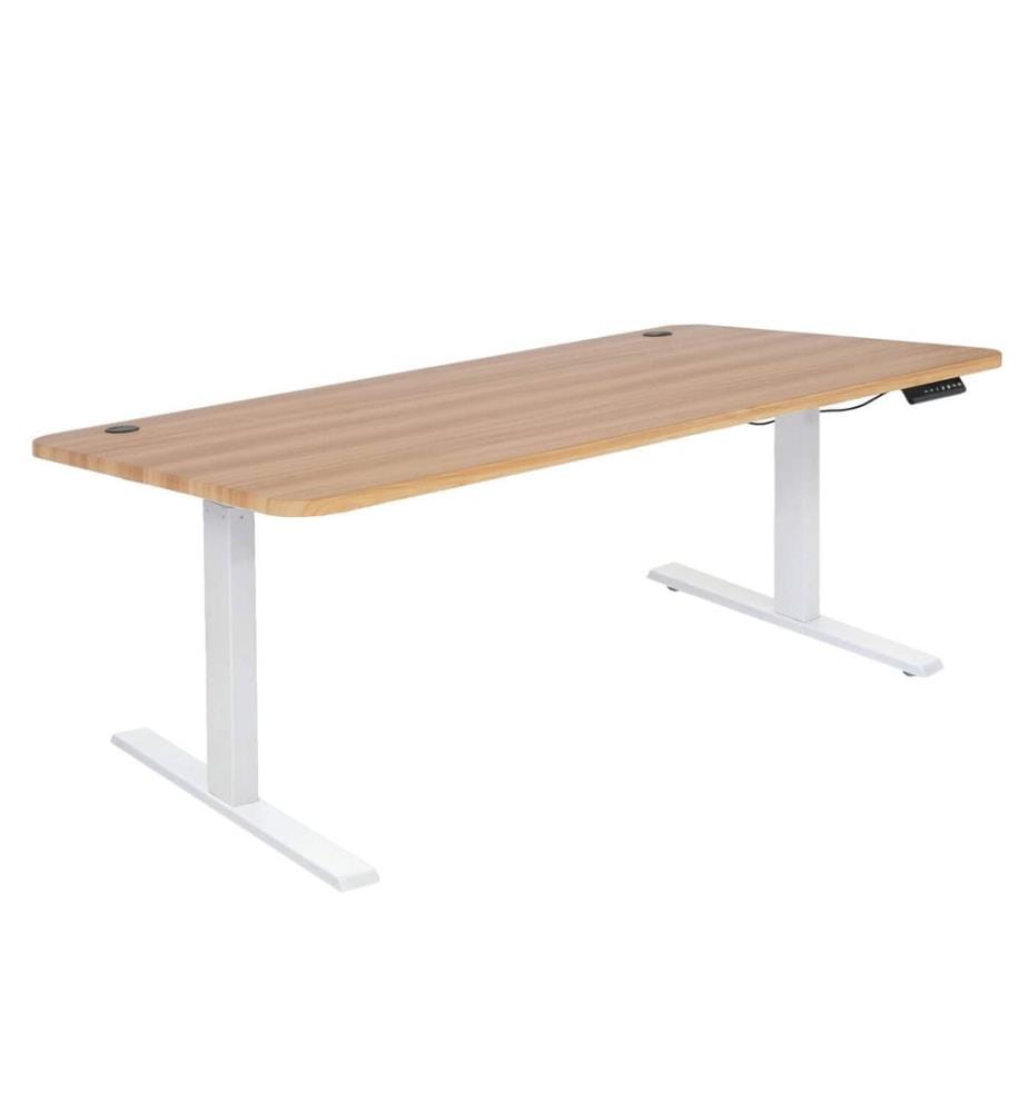 Bureau debout Bureau réglable en hauteur Décor chêne