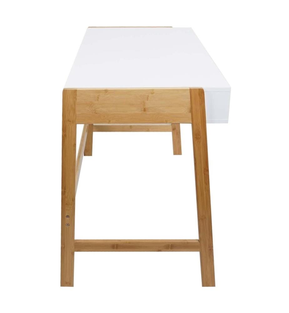 Bureau Bureau informatique avec tiroir Bambou 76x115x58 cm