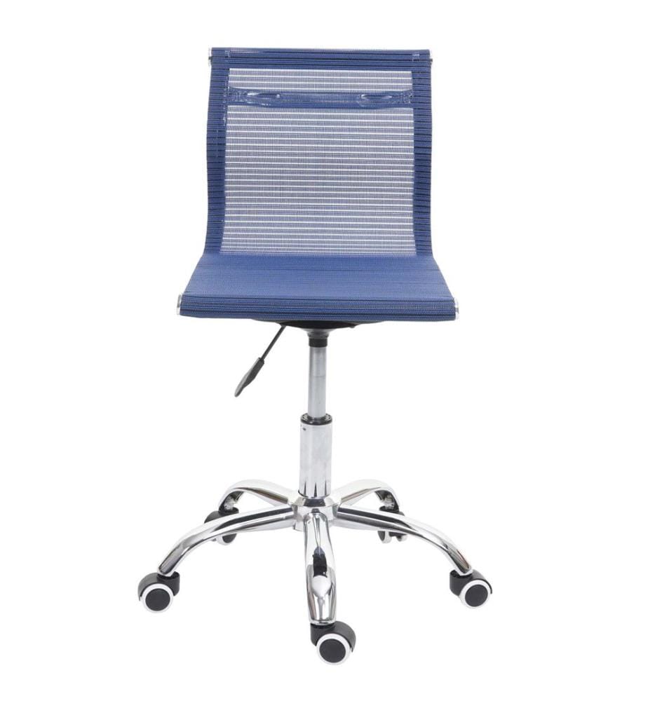 Chaise de bureau Katalonien tissu résille bleu