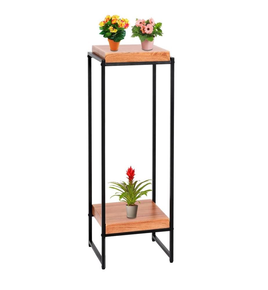 Table à fleurs JAM-K71 Table d'appoint FSC métal naturel 101 cm