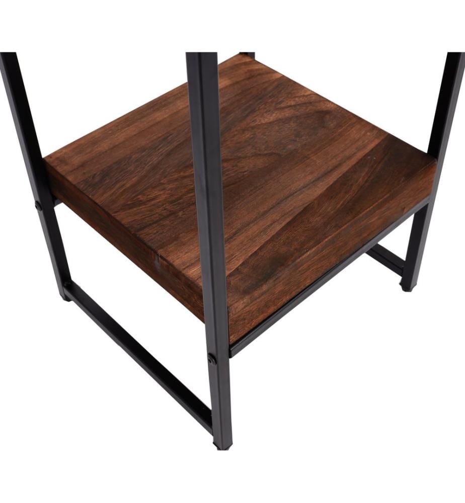 Table à fleurs JAM-K71 Table d'appoint FSC métal brun foncé 101 cm