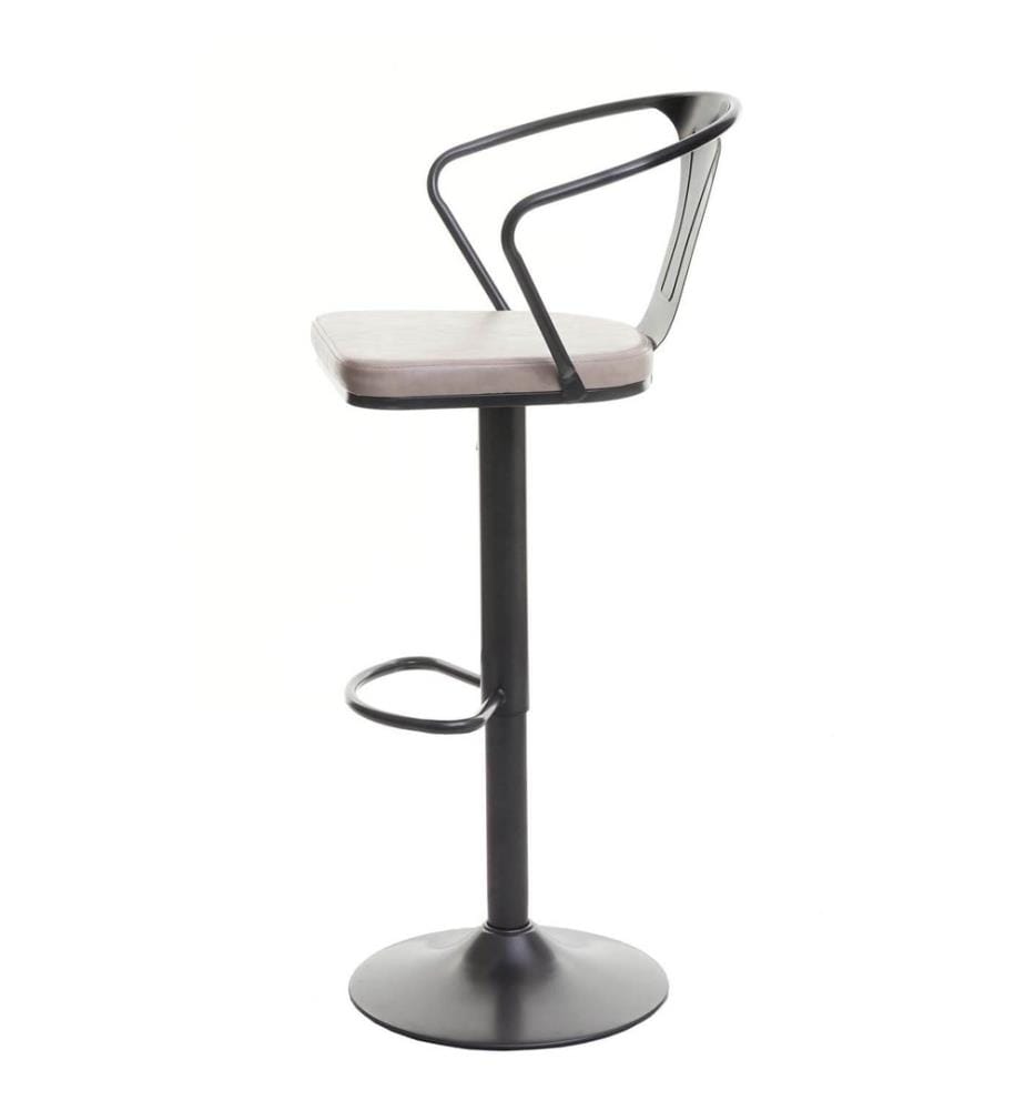 2er-Set Barhocker JAM-H10b höhenverstellbar Industrial schwarz-creme