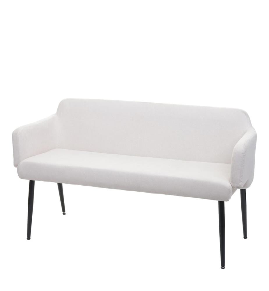 Banc JAM-L13 textile 133 cm crème-blanc