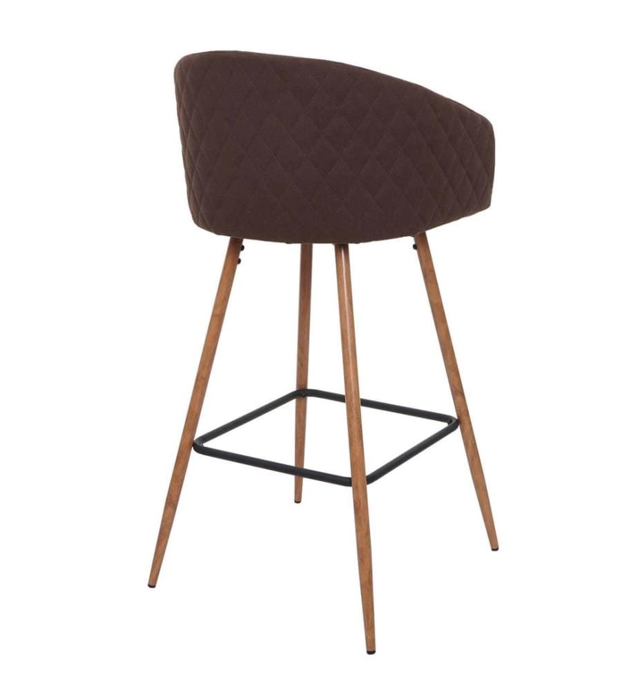 Set di 2 sgabelli da bar JAM-D72 Sgabello da cucina in legno marrone