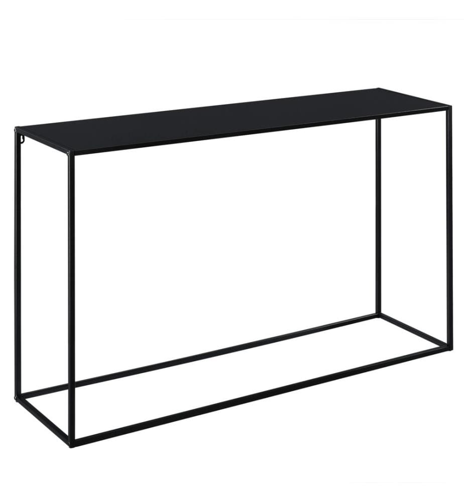 Tavolo consolle Turia 74x115x32 cm Metallo antigraffio nero
