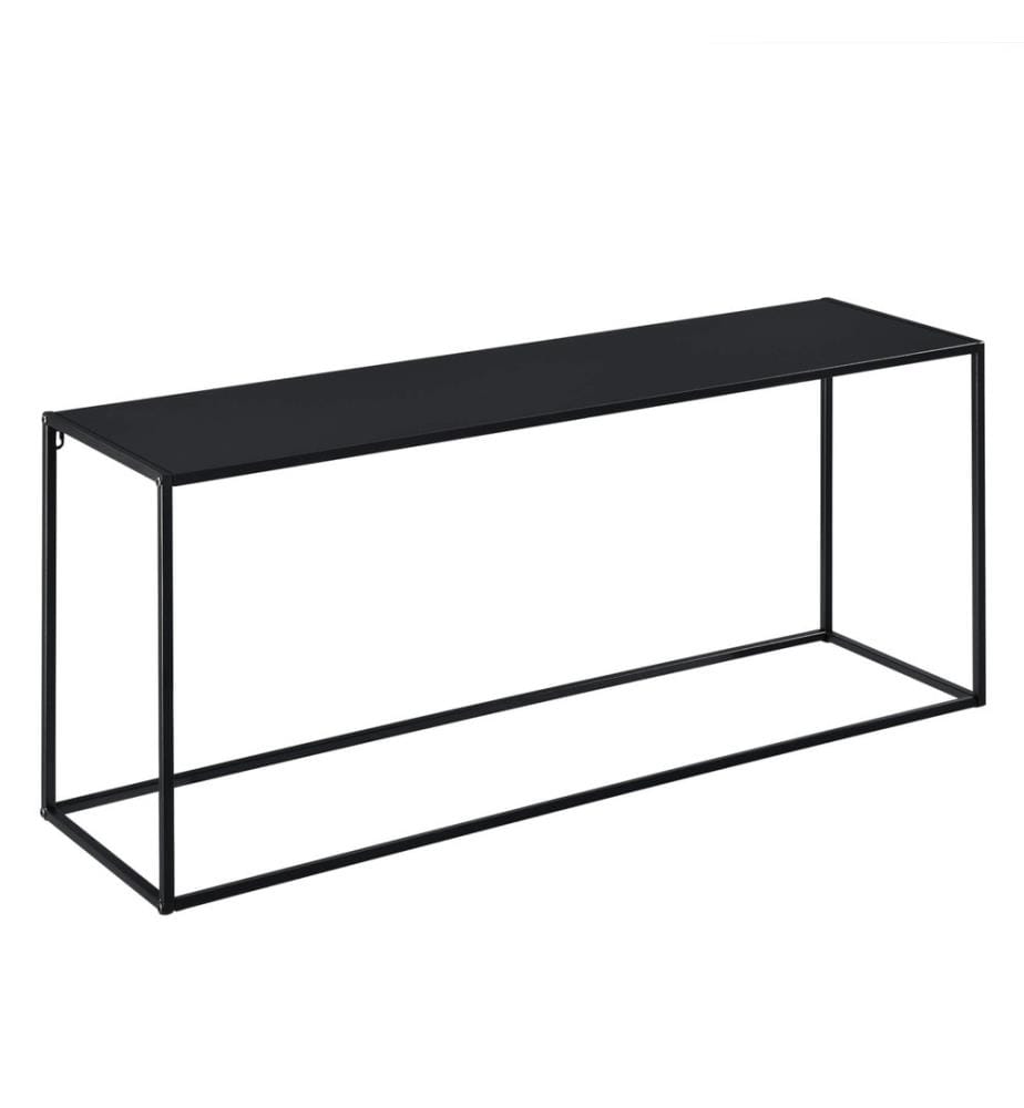 Table basse Alboraya 50x115x32 cm Résistant aux rayures Métal Noir