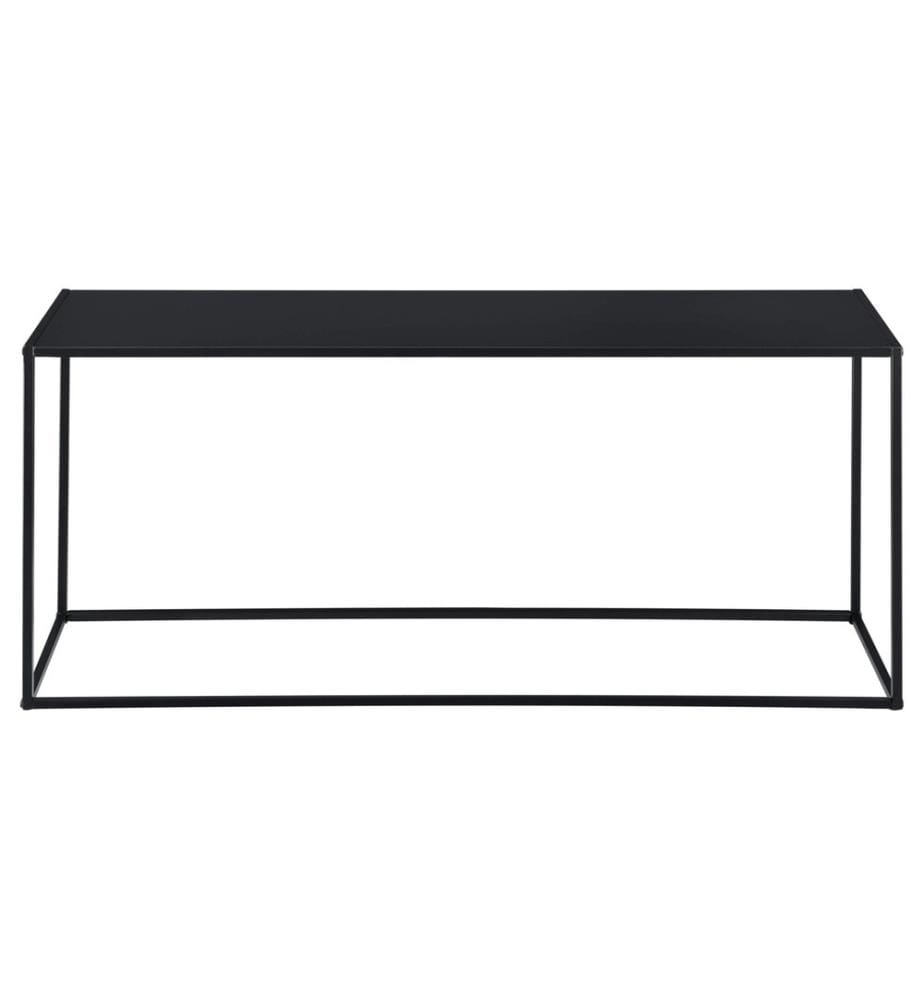 Table basse Alboraya 50x115x32 cm Résistant aux rayures Métal Noir