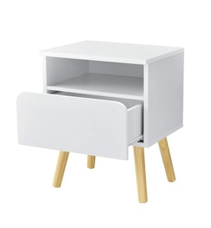 Nachttisch Dargaville 50x40x34 cm Weiss