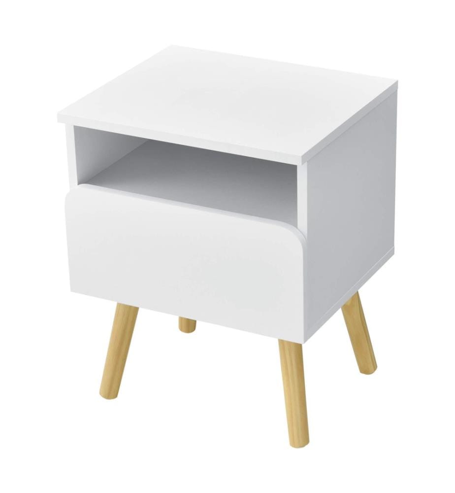 Table de nuit Dargaville 50x40x34 cm Blanc