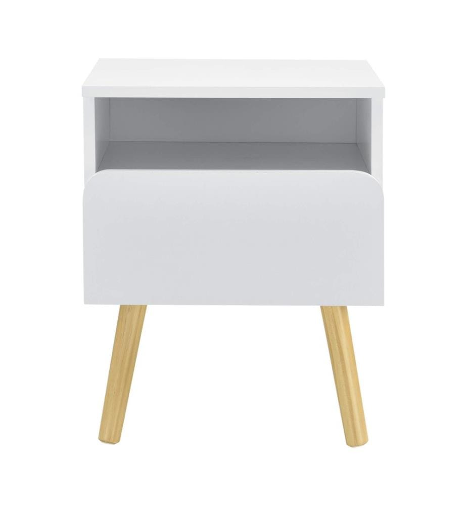 Table de nuit Dargaville 50x40x34 cm Blanc