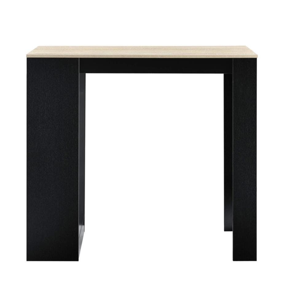 Bartisch Kouvola 110x50x103 cm mit 3 Ablageflähen Schwarz Eiche