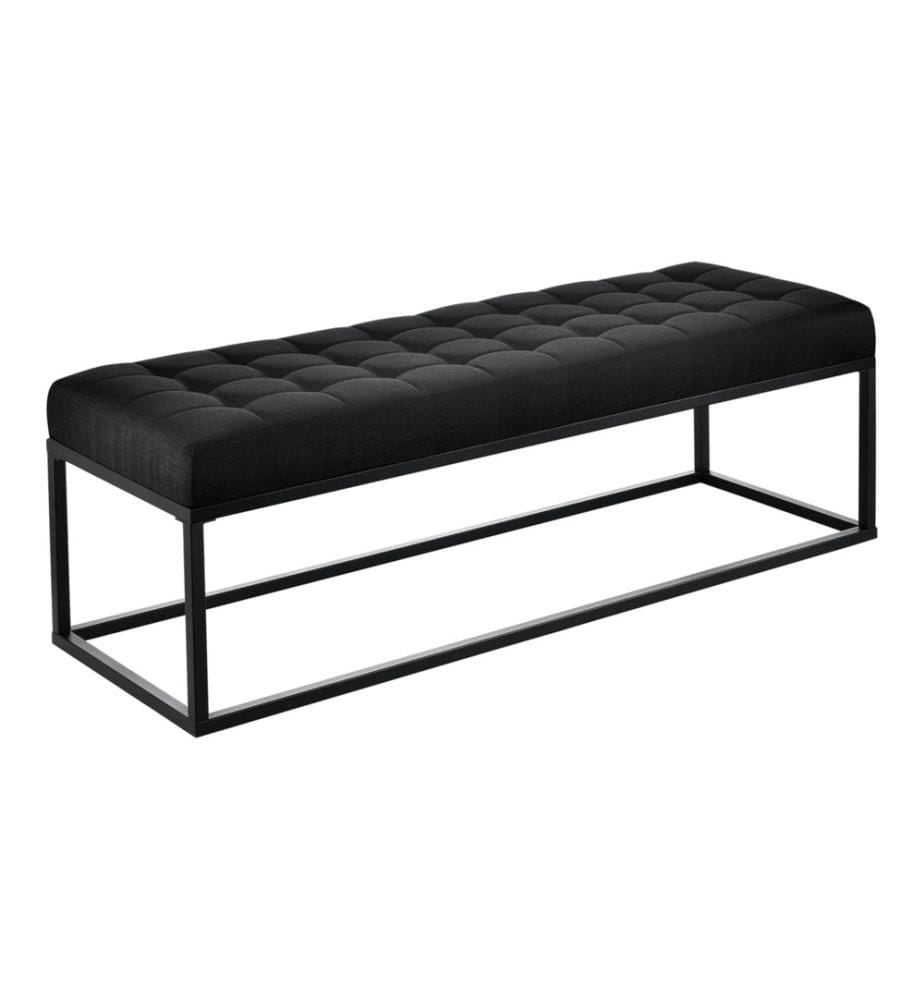 Banc Salta métal 120x40x38 cm noir