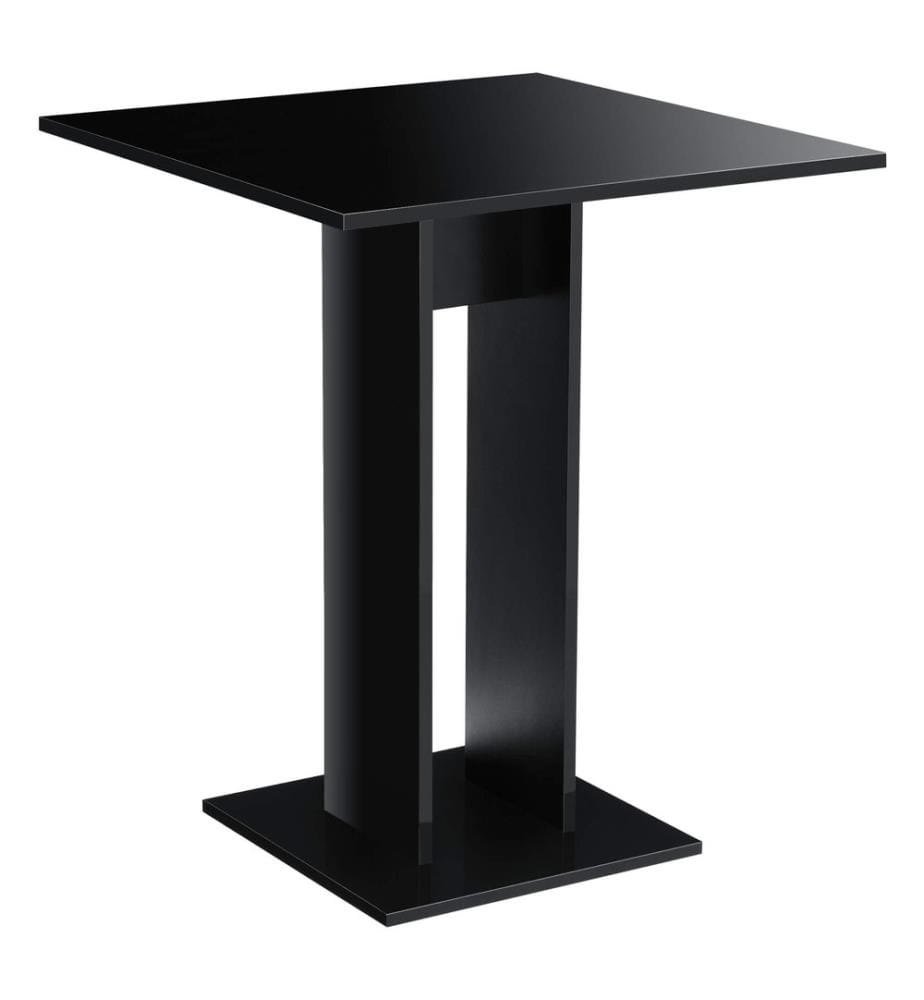 Esstisch Lindesnes 65x65x78 cm Schwarz Hochglanz