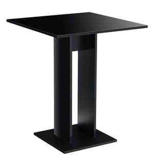 Esstisch Lindesnes 65x65x78 cm Schwarz Hochglanz