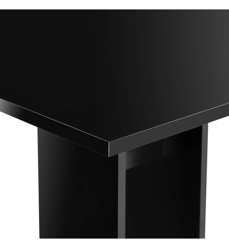 Esstisch Lindesnes 65x65x78 cm Schwarz Hochglanz