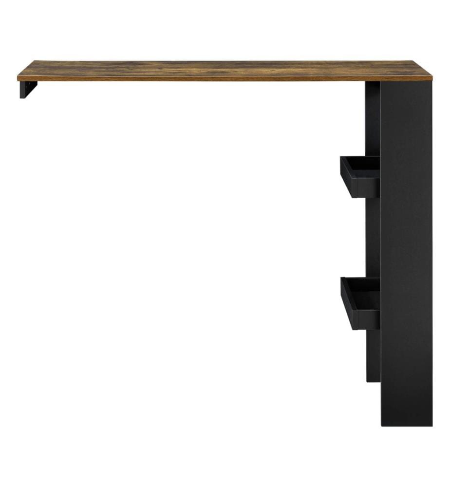 Bartisch Bromölla 120x45x106 cm Schwarz Eiche dunkel