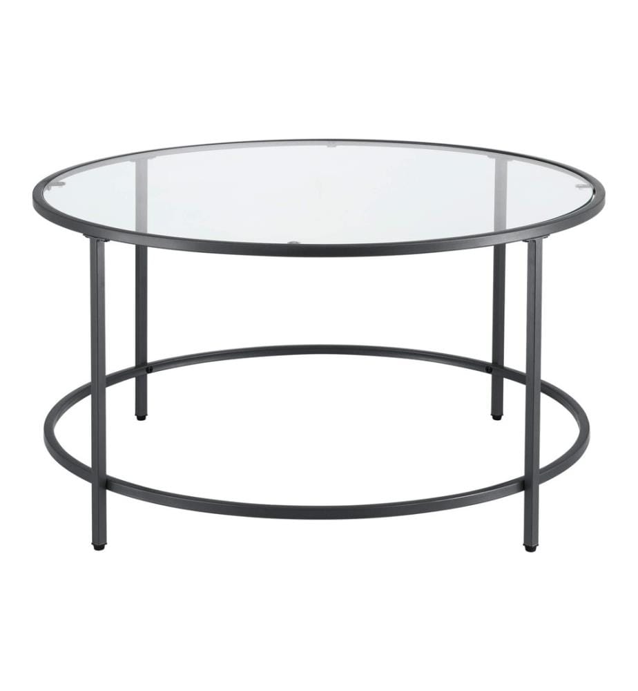 Table basse Kouvola piètement acier 84 x 45.5 cm noir