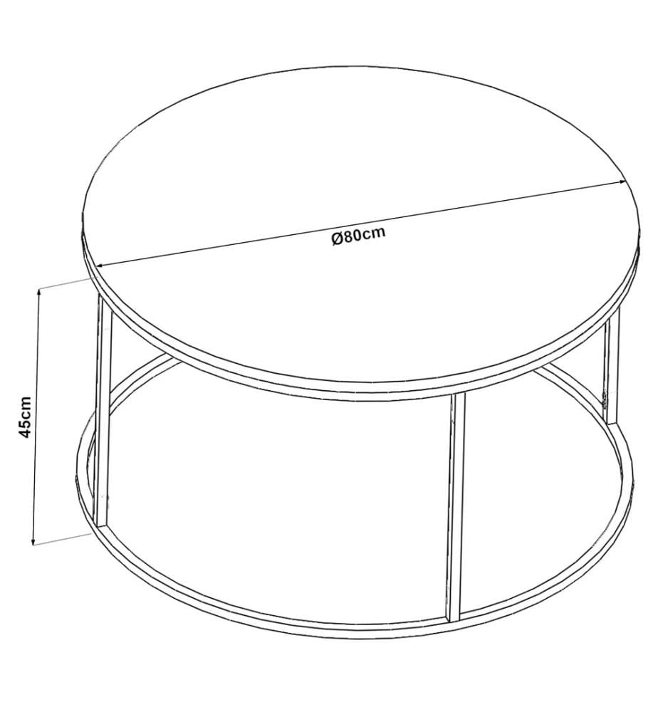 Table basse Kolari en verre fumé 45x80 cm noir transparent