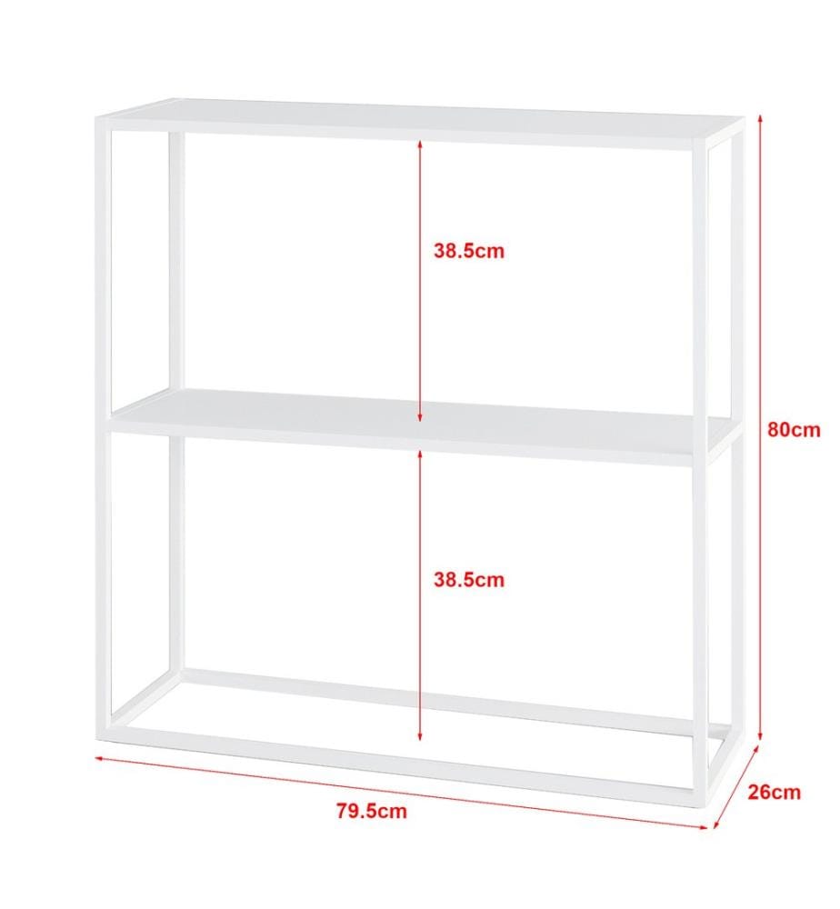Table console Strömstad 80x79.5x26 cm blanc mat