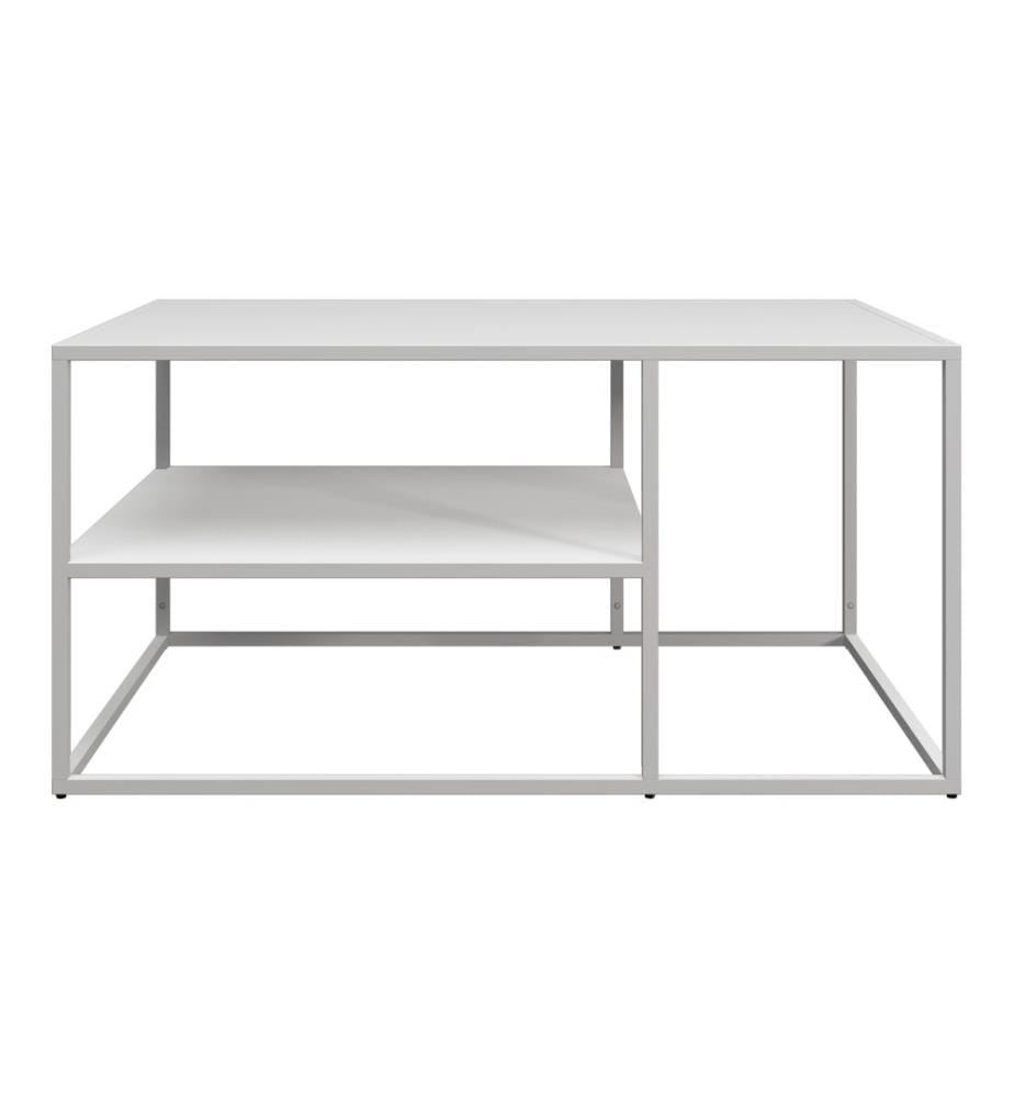 Table basse Solund 45x90x60 cm blanc mat