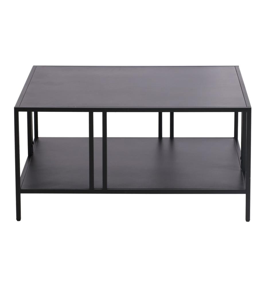 Table basse Kumlinge 40x80x80 cm noir