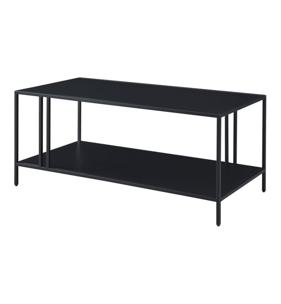 Table basse Kumlinge 110x55x47 cm noir