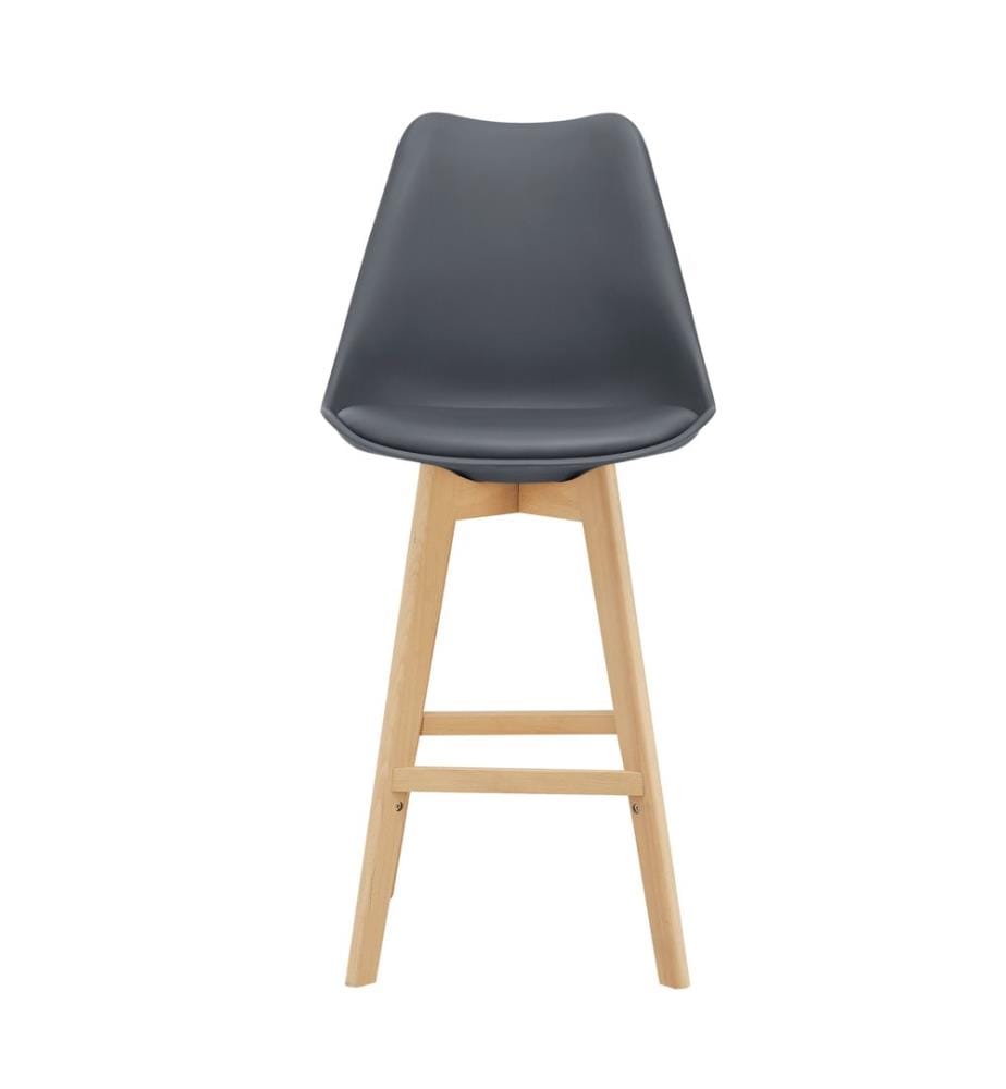 6er-Set Barhocker Barstuhl mit Rückenlehne Lublin Grau