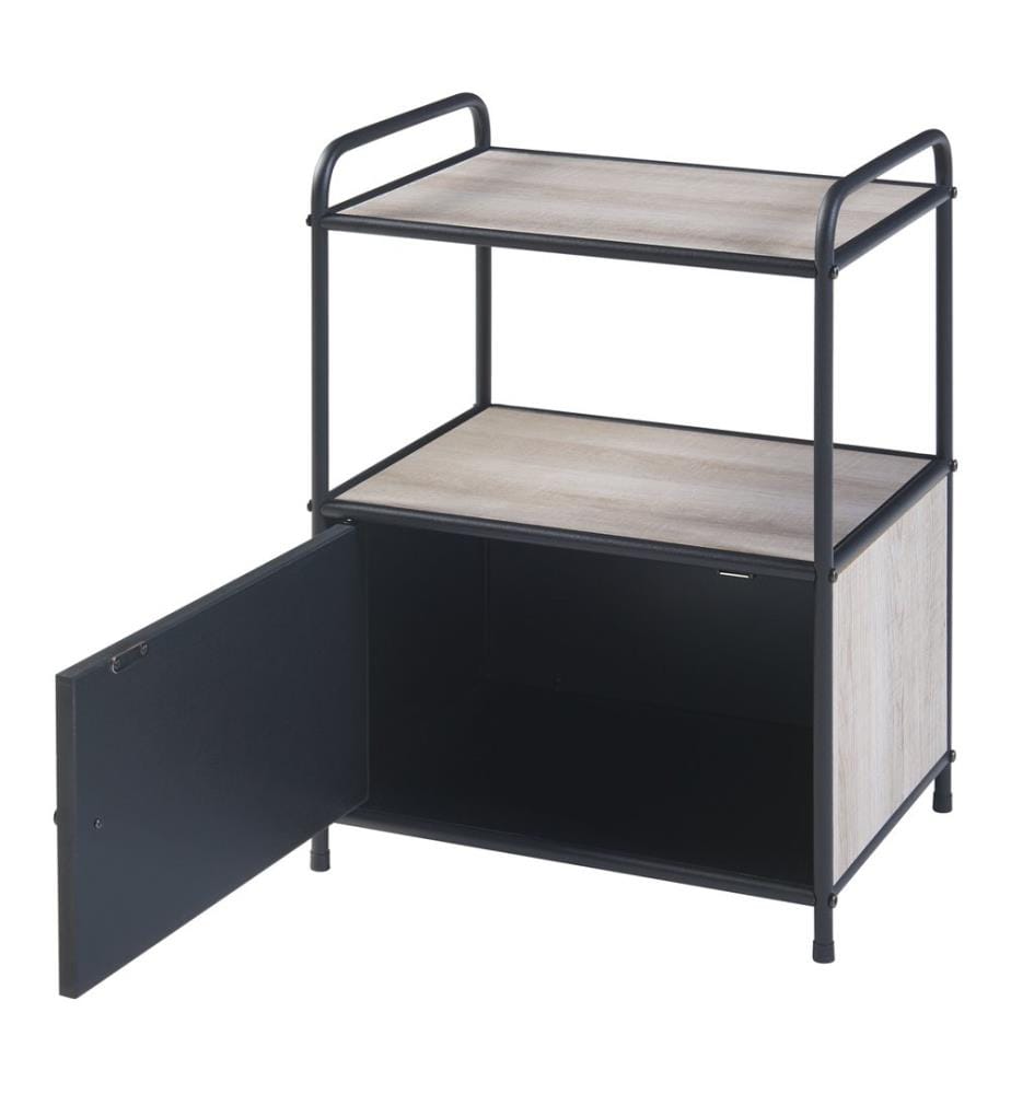 Table d'appoint aspect chêne noir