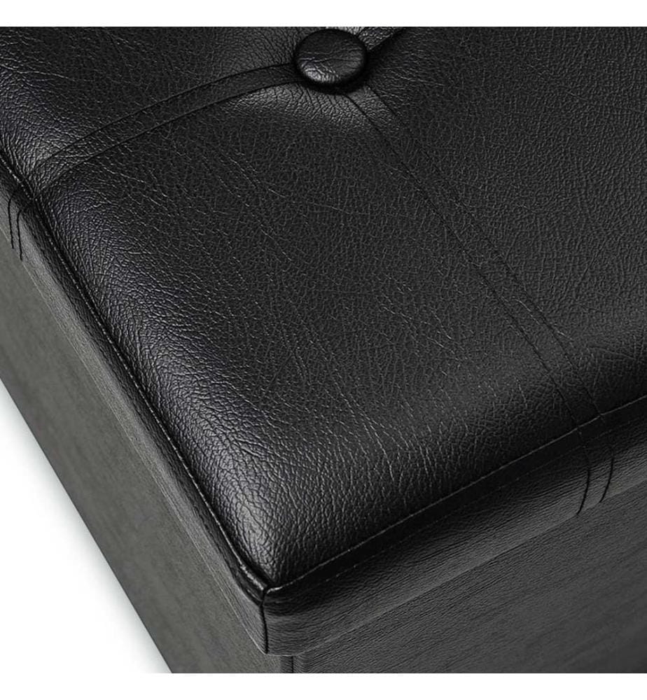 Banc noir - 114 cm x 40 cm x 40 cm noir