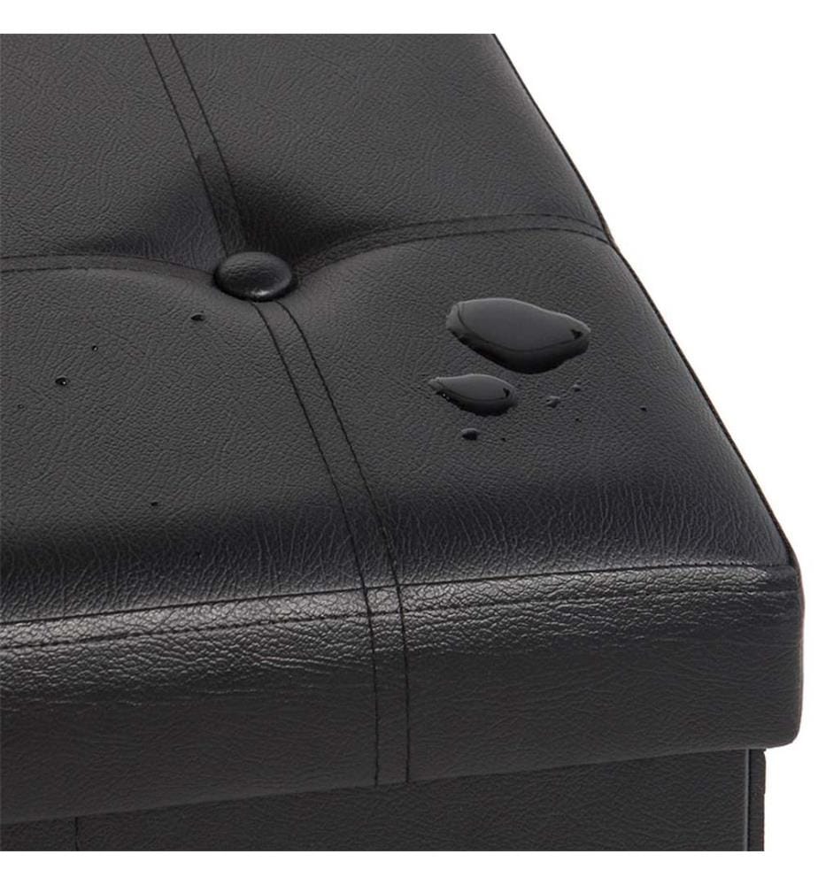 Banc noir - 114 cm x 40 cm x 40 cm noir