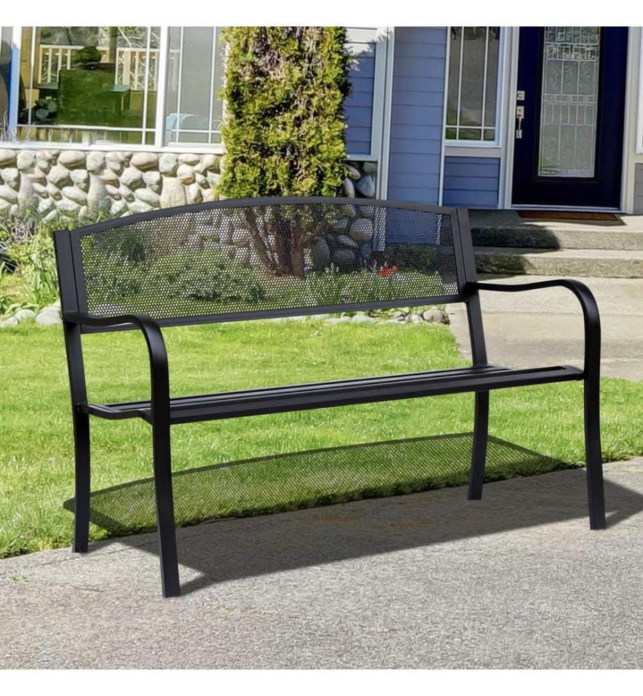 Gartenbank Metall 2-Sitzer Metallbank 127 cm