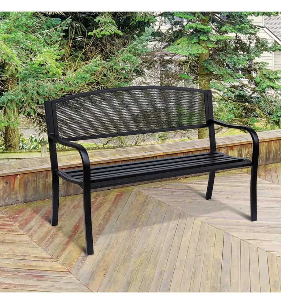 Gartenbank Metall 2-Sitzer Metallbank 127 cm