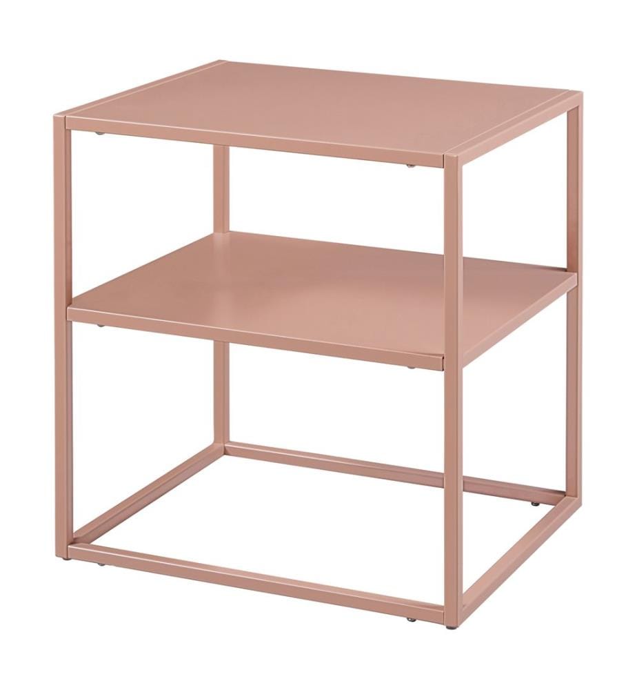 Table d'appoint avec étagère Marron clair