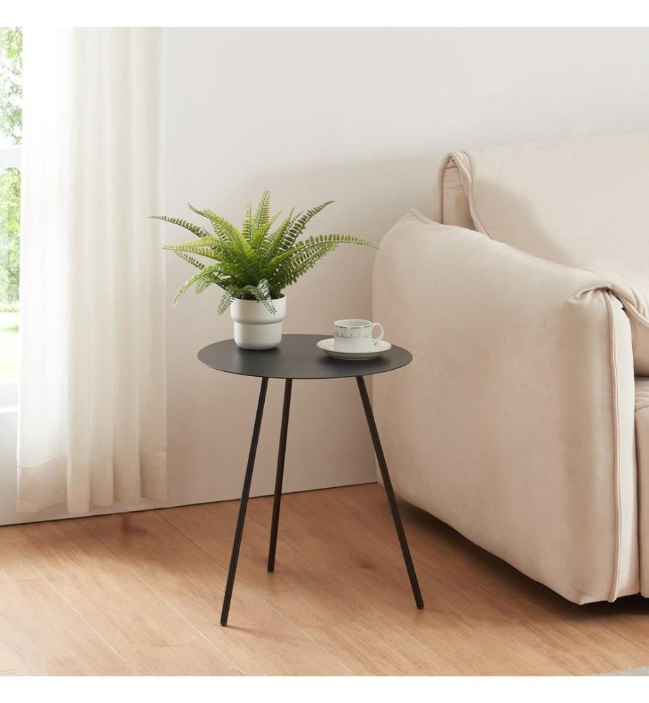 Table d'appoint 45x40 cm en métal noir
