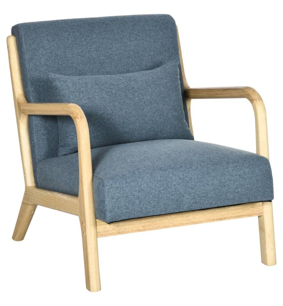 Polstersessel Einzelsessel Massivholz Stoffbezug Skandidesign