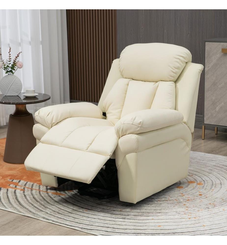 Fauteuil de relaxation avec dispositif d'élévation, repose-pieds et télécommande inclus