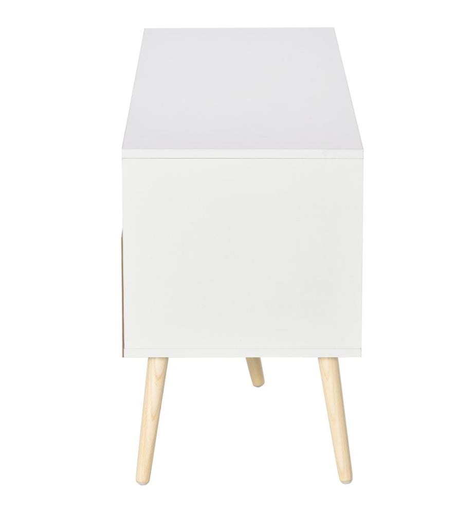 TV-Board 117L x 39B x 57H cm Weiss Holz