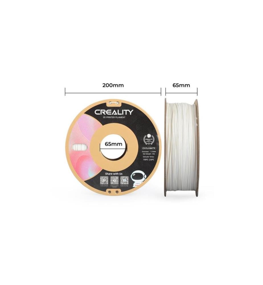 CREALITY - Filament PLA, Blanc de chaux, 1.75 mm, 1 kg