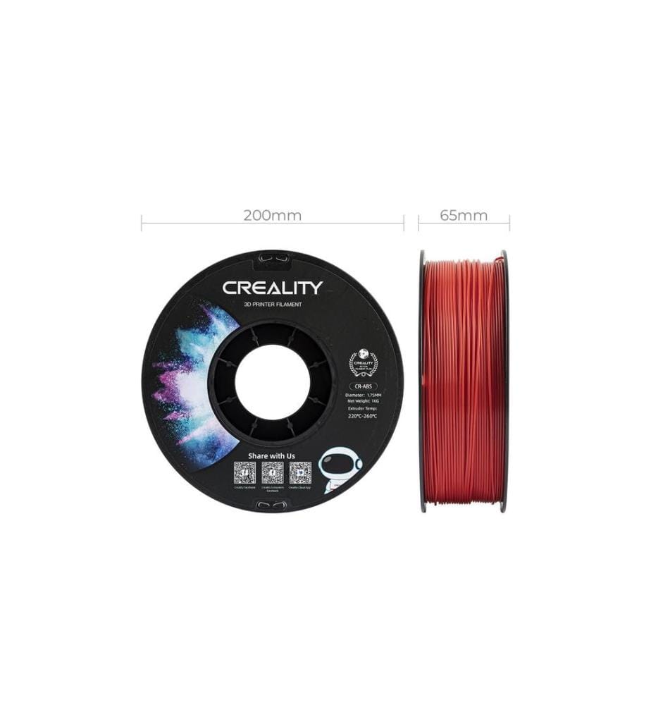 CREALITY - Filament ABS, Rot, 1.75 mm, 1 kg