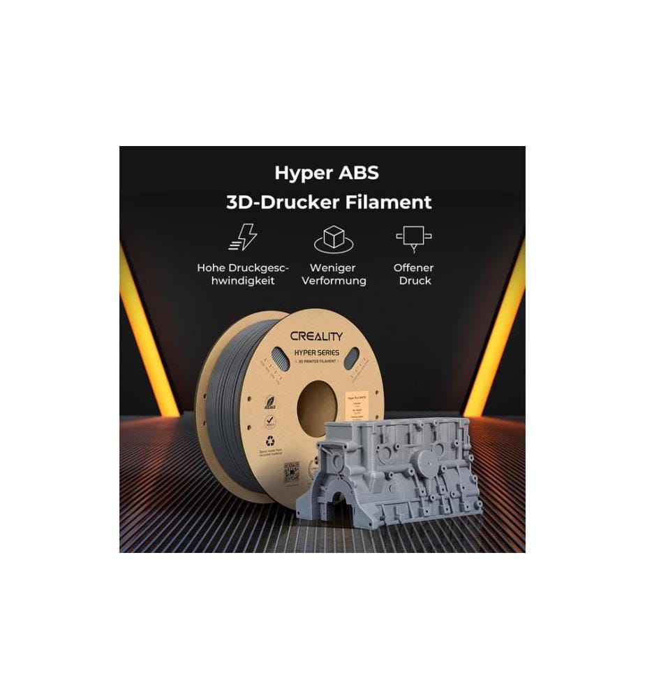 CREALITY - Filament ABS Hyper, Noir 1.75 mm 1 kg