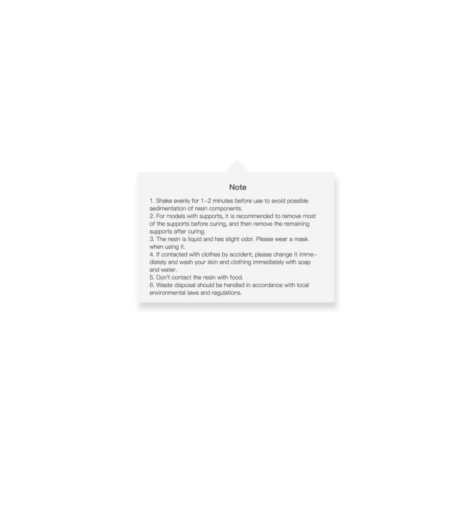 CREALITY - Resin Wasserwaschbar, Weiss, 1 kg