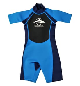Neoprenanzug Shorty blau, 11-12 Jahre