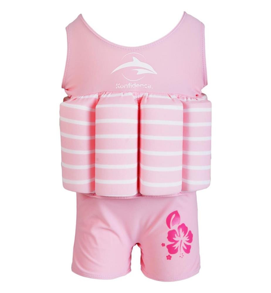 Combinaison flottante pour l'enfant rose rayé, 2-3 ans