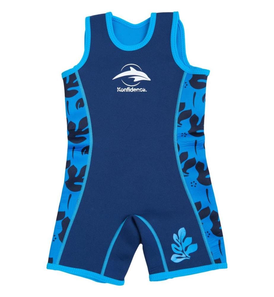 Combinaison en néoprène Warma palmier navy, 2-3 ans