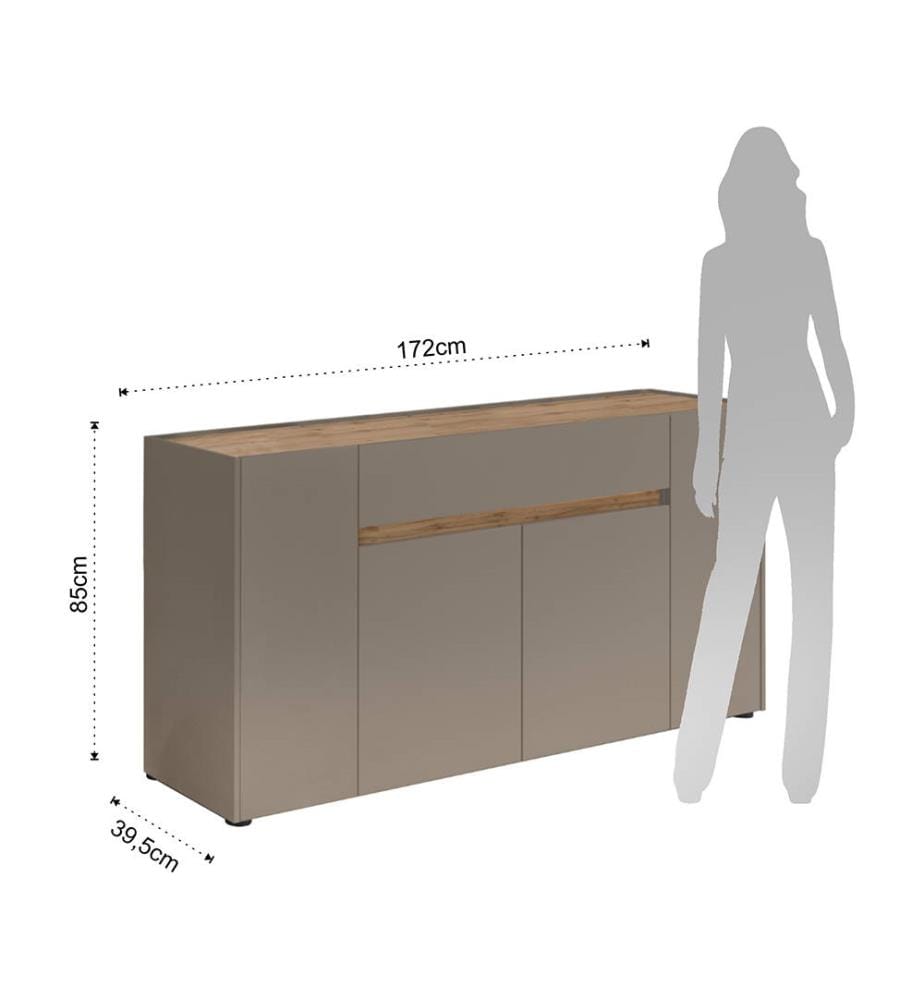 Buffet - Taupe et Marron Clair