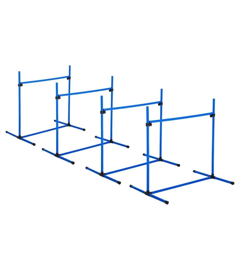 Agility Hürden und Slalom Set mit 4x Hürden