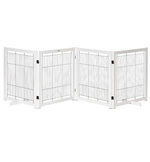 Wooden door safety gate Barrier gate for dogs 305x35.5x82 cm
