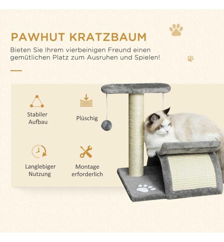 Cat tree play tree cat scratching post with ball L40xW30xH43 cm