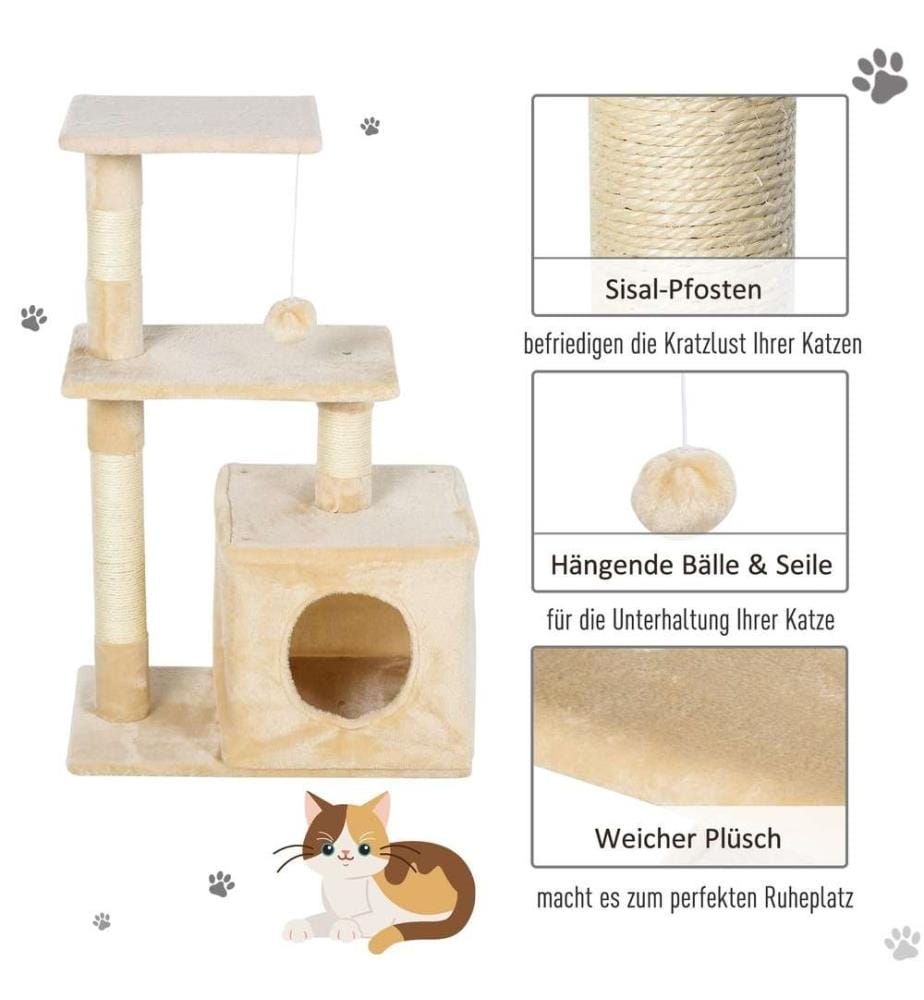 Scratching post with sisal cat tree Climbing tree 50x30x80 cm