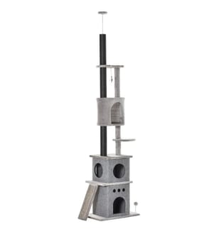 Cat tree height-adjustable 60x40x225-255 cm